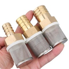 Stainelss Steel Pump Filter Strainer Mesh Brass Barbed Hose Connector 6mm – 25mm