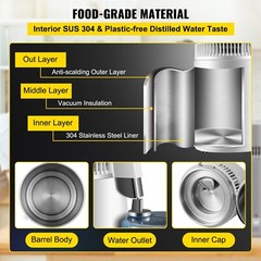 Newest 4L Dental Medical Pure Water Distiller All Stainless Steel Internal