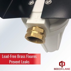 Beech Lane RV Dual External Water Filter System with Brass Fittings & 2 Filters