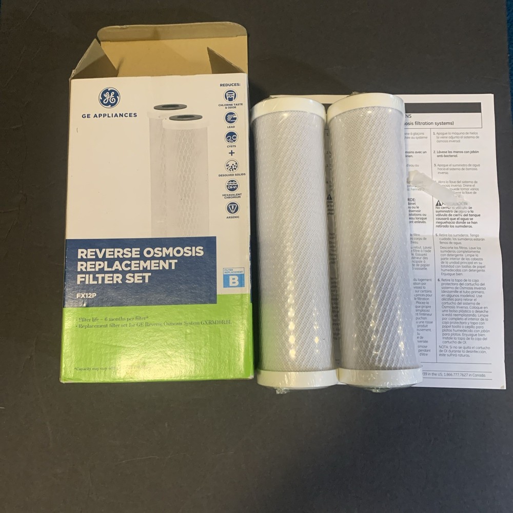 GE – Reverse Osmosis Replacement Filter Set (FX12P) – BRAND NEW & FACTORY SEALED