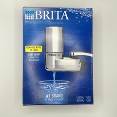 Brita Basic Faucet Mount Water Filtration System Chrome SAFF-100 New in Box