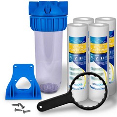 10″ Clear Standard Whole House Water Filter System with Sediment Filter