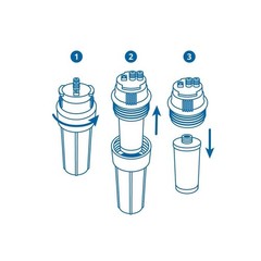 Under Sink Water Filter Replacement Pack 99% Contaminant Removal Easy Install US