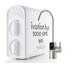 Ivation H2O 1000 GPD, Reverse Osmosis Under Sink, Tankless Water Purifier (NEW)