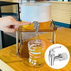 2 Pack Beverage Dispenser Spigot Replacement – Food Grade ONE SIZE, Silver