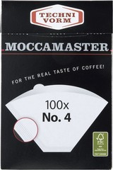 Technivorm Moccamaster #4 White Paper Filters, 100-count per one size,