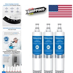 Refrigerator Water Filter 3 Pack Lead Free Material for Easy Installation