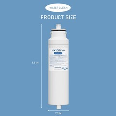 HX2017FR-A Water Filter Cartridge Compatible with Hisense HRF266N6CSE1, HRF26…