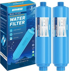 RV Water Filter, NSF Certified, Inline Water Filter Reduces Chlorine, Bad Taste