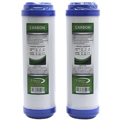 (Lot of 2) Express Water 2.5″ x 10″ Reverse Osmosis GAC Carbon Water Filter, RO