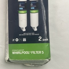 Project Source 2-Pack 6-Month Twist Refrigerator Water Filter #384678 Damage Box