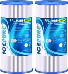 ICEPURE 5 Micron 10″ x 4.5″ Whole House Sediment Pleated Water Filter Replacemen