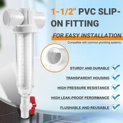 100 Mesh 1-1/2″ Spin Down Sand Separator Fits Rusco Vu-Flow Spin-Down Filter