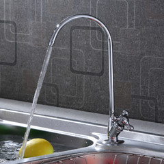 1/4» Reverse Osmosis Chrome Plated Kitchen Drinking Water Filter Faucet US