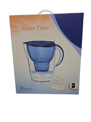 Water Filter Pitcher Alkaline 3.5 Liters Improve Ph 2 Filters Included Bpa Free
