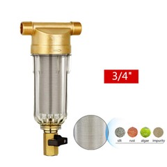 Water Pre Filter System 3/4″ Tap Well Sediment Whole House Spin Down Filter 60μm