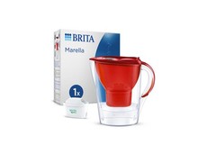 Brita Marella Cool Water Filter Jug 2.4L + 1 Maxtra Pro All-in-1 Filter Red