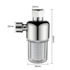40 Micron Spin down Sediment Filter 316 Stainless Steel Element Reusable Front F