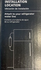 AO Smith Inline Ice Maker Filter Push-In Fitting 2” X 10”; Model #: AO-IM