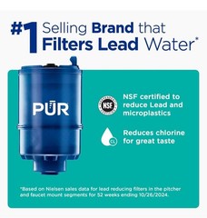 PUR Plus Vertical Faucet Mount Water Filtration System, Lead-Reducing Water Filt