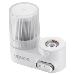 Vertical Water Filter Faucet Mount for Sink Purifier 2 Mode Carbon Fiber White
