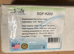 Swift Green Filters SGF-K202 Fits for Kohler K-202 Water Filter, Open Box New