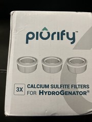 Plurify 3 Pack Calcium Sulfite Filters for Water Hydrogenator Pitcher