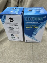 2 ct Ice Pure New Refrigerator Water Filter RWF1100A -s Replacement NIB