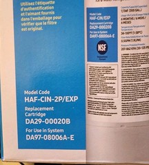 2-PACK GENUINE Samsung Water Filters HAF-CIN-2P/EXP