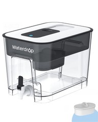 Waterdrop 40-Cup Large Water Filter Dispenser with 1 Filter, 200-Gallon