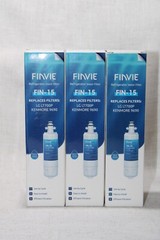 3 PK FINVIE FIN-15 Refrigerator Water Filter – Replaces LG LT700P Kenmore 9690