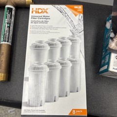 HDX Water Pitcher Replacement Water Filter Cartridges, BPA Free (8-Pack)