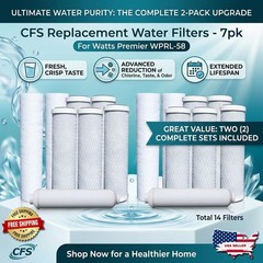 2 pack – CFS Replacement Water Filters 7pk For Watts Premier WPRL-58