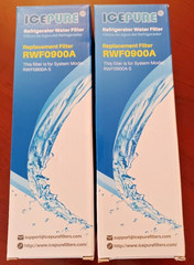 2 ICEPURE RWF0900A /RWF0900A-S Refrigerator Water Filters for Maytag & Whirlpool