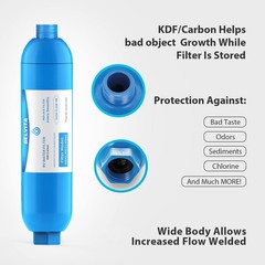 RV Inline Water Filter 2-Pack: Removes Lead, Fluoride & Odor for Clean Drinking
