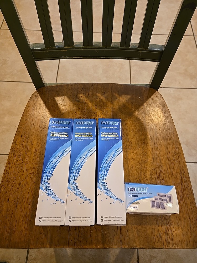 ICEPURE REFRIGERATOR WATER FILTER 3 PACK BRAND NEW UNOPENED RWF5800A