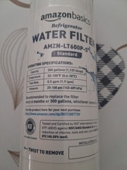 AmazonBasics LT600P-S Replacement Refrigerator Water Filter Standard