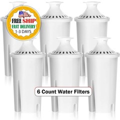 Juego De 6 Filtros De Agua De Repuesto Para Jarras Y Dispensadores Brita