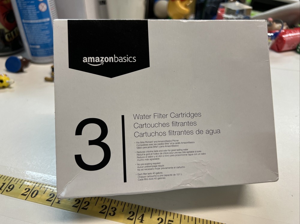 Amazon Basics Replacement Water Filters for Water Pitchers, Compatible Brita 2pk