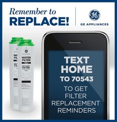 US NEW 2PK GE FQK2J Dual Flow Replacement Under Sink Water Filters (New Sealed)