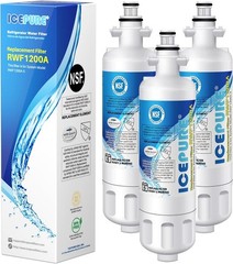 3PK Icepure Water Filter For LG LT700P ADQ36006101 kenmore 469690 rwf1200A LFX