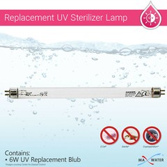 Max Water 6 W Ultra Violet bulb for UV Sterilizer Model # SSE-006PH
