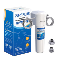 under Sink Water Filter System, 22000 Gallons, 99.99% Chlorine Reduction, NSF/AN