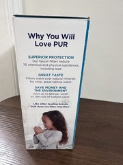 PUR Plus Faucet Water Filter Black & Chrome- Certified to Filter Lead 10x More