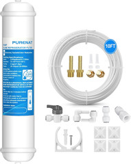 Inline Water Filter for Refrigerator and Ice Maker(1 Pack),1/4″ Push Connect Pos