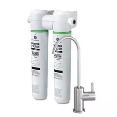 GE Under Sink Dual Stage Water Filtration System with Faucet 1