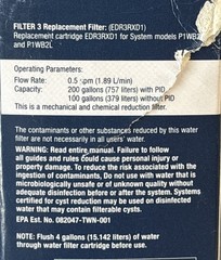 Εverydrop Refrigerator Ice & Water Filter #3 ΕDR3RXD1 New Sealed