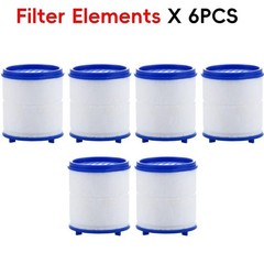 6PCS Faucet Water Filter Kitchen Bathroom Chlorine Heavy Metal Purifier