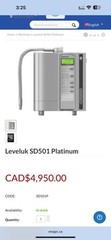 Kangen Enagic Leveluk SD501 Platinum Water Alkaline Ionizer Filter Machine