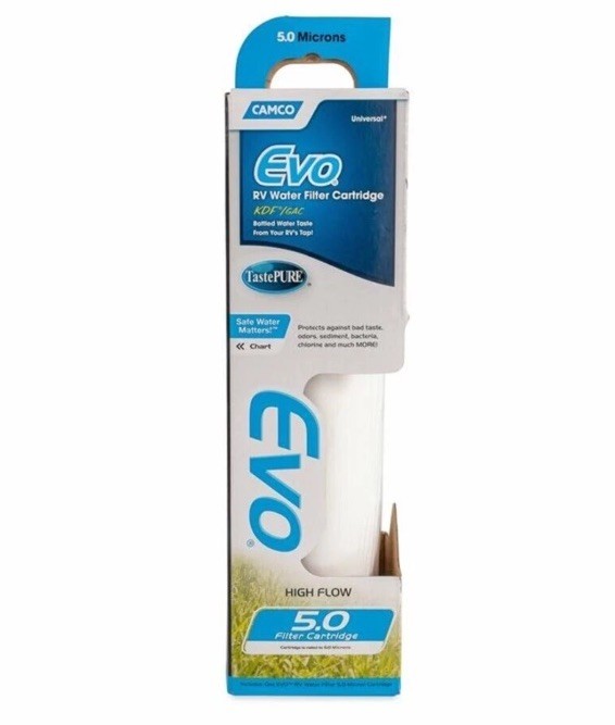 Camco RV Water Filter Replacement Cartridge 5 Micron Advanced Filtration